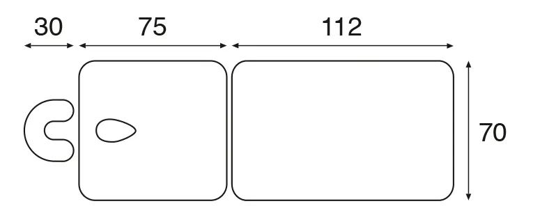 Table d’examen électrique Ecopostural C7502 - 2 plans