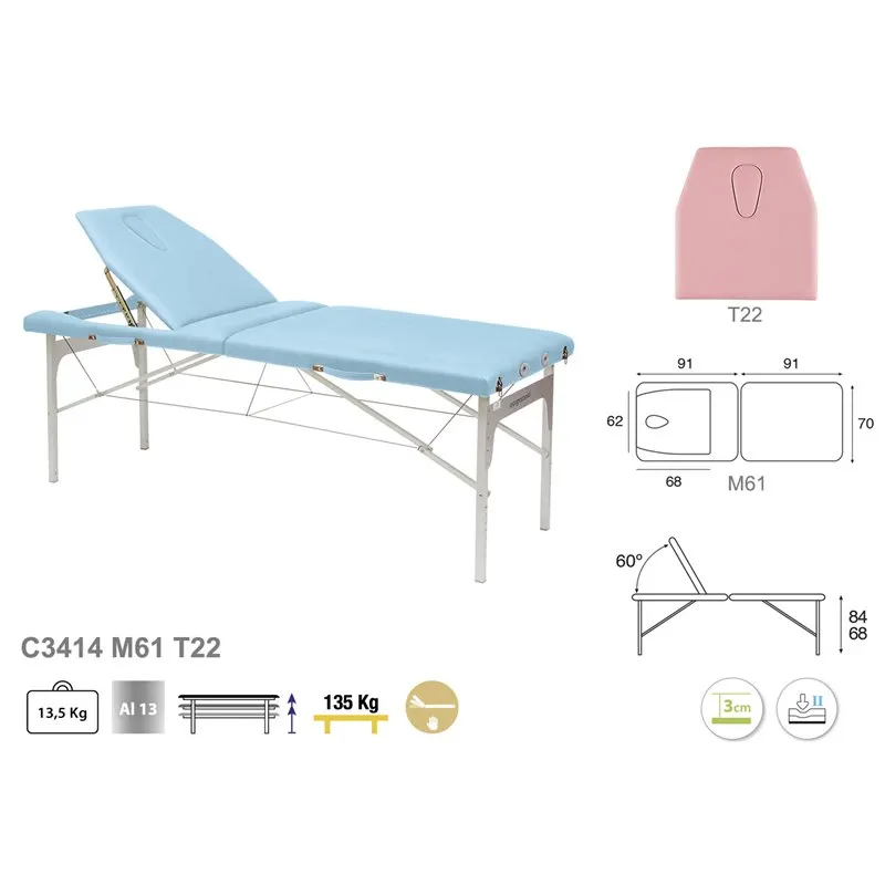 Table de massage portable en aluminium C3414